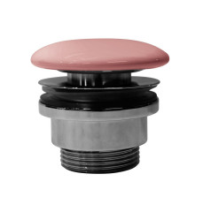 GSI umyvadlová výpust 5/4“, neuzavíratelná, tl.5-65 mm, keramická krytka, blush mat (PVC24)