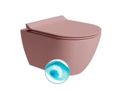 PURA závěsná WC mísa, Swirlflush, 36x50cm, blush dual-mat (881624)