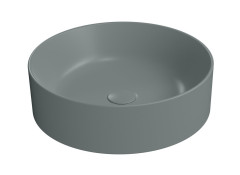 KUBE X keramické umyvadlo na desku, průměr 45cm, agave mat (942704)