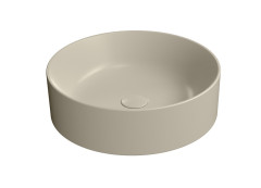 KUBE X keramické umyvadlo na desku, průměr 45cm, creta mat (942708)
