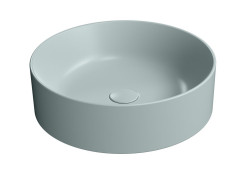 KUBE X keramické umyvadlo na desku, průměr 45cm, ghiaccio mat (942715)