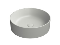 KUBE X keramické umyvadlo na desku, průměr 45cm, cenere mat (942717)