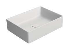 KUBE X keramické umyvadlo na desku, 50x37cm, bílá mat (942909)
