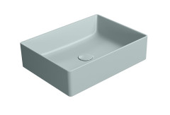 KUBE X keramické umyvadlo na desku, 50x37cm, ghiaccio mat (942915)