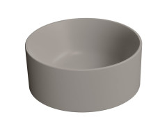 KUBE X keramické umyvadlo na desku, průměr 32cm, tortora mat (943505)