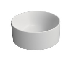 KUBE X keramické umyvadlo na desku, průměr 32cm, bílá mat (943509)