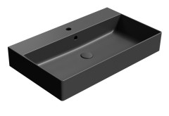KUBE X keramické umyvadlo 80x47cm, černá mat (9422126)