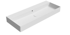 KUBE X keramické umyvadlo 120x47cm, bez otvoru, bílá mat (9424009)