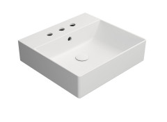 KUBE X keramické umyvadlo 50x47cm, 3 otvory, bílá mat (9430309)