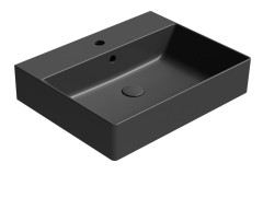 KUBE X keramické umyvadlo 60x47cm, černá mat (9431126)