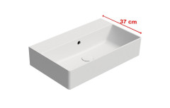 KUBE X keramické umyvadlo 60x37cm, bez otvoru, bílá mat (9454009)