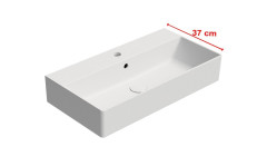 KUBE X keramické umyvadlo 70x37cm, bílá mat (9455109)