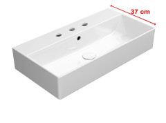 KUBE X keramické umyvadlo 70x37cm, 3 otvory, bílá ExtraGlaze (9455311)
