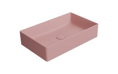 KUBE X keramické umyvadlo na desku, 60x37cm, blush mat (945324)