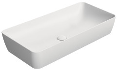 NUBES keramické umyvadlo na desku 80x40cm, bílá mat (904009)