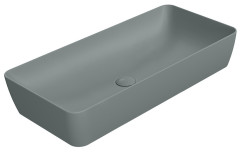 NUBES keramické umyvadlo na desku 80x40cm, agave mat (904004)