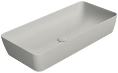 NUBES keramické umyvadlo na desku 80x40cm, cenere mat (904017)