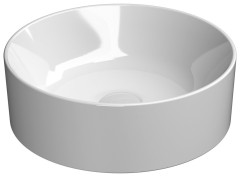 KUBE X keramické umyvadlo na desku, průměr 40cm, bílá ExtraGlaze (942611)