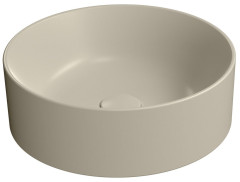 KUBE X keramické umyvadlo na desku, průměr 40cm, creta mat (942608)