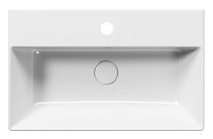 KUBE X keramické umyvadlo 60x37cm, broušená spodní hrana, bílá ExtraGlaze (94549111) (3)