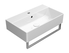 KUBE X keramické umyvadlo 60x37cm, broušená spodní hrana, bílá ExtraGlaze (94549111) (5)