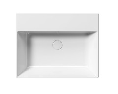 KUBE X keramické umyvadlo 60x47cm, broušená spodní hrana, bez otvoru, bílá ExtraGlaze (94319011) (4)