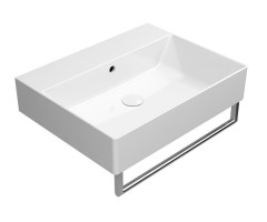 KUBE X keramické umyvadlo 60x47cm, broušená spodní hrana, bez otvoru, bílá ExtraGlaze (94319011) (5)