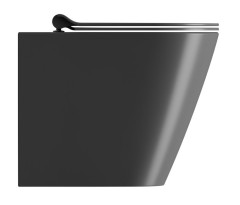 KUBE X WC mísa stojící, Swirlflush, 36x55cm, spodní/zadní odpad, černá dual-mat (941026) (3)