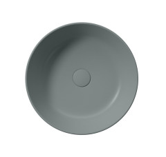 KUBE X keramické umyvadlo na desku, průměr 45cm, agave mat (942704) (3)