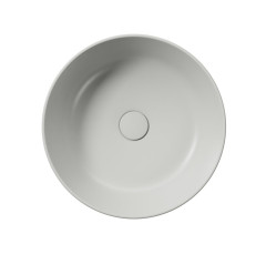 KUBE X keramické umyvadlo na desku, průměr 45cm, cenere mat (942717) (3)