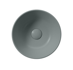 KUBE X keramické umyvadlo na desku, průměr 32cm, agave mat (943504) (3)