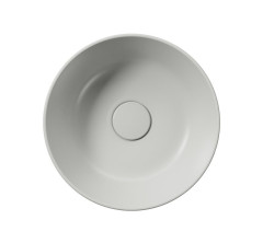 KUBE X keramické umyvadlo na desku, průměr 32cm, cenere mat (943517) (3)