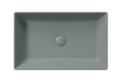 KUBE X keramické umyvadlo na desku, 60x37cm, agave mat (945304) (3)