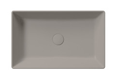 KUBE X keramické umyvadlo na desku, 60x37cm, tortora mat (945305) (3)