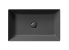 KUBE X keramické umyvadlo na desku, 60x37cm, černá mat (945326) (3)