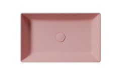 KUBE X keramické umyvadlo na desku, 60x37cm, blush mat (945324) (3)