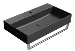 KUBE X keramické umyvadlo 80x47cm, černá mat (9422126) (4)