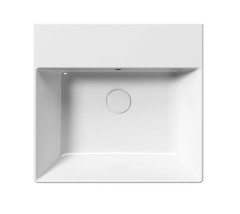KUBE X keramické umyvadlo 50x47cm, bez otvoru, bílá ExtraGlaze¨(9430011) (3)