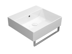 KUBE X keramické umyvadlo 50x47cm, bez otvoru, bílá ExtraGlaze¨(9430011) (4)