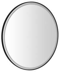 KADRIS kulaté zrcadlo s LED osvětlením ø 100cm, černá mat (KD100)