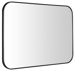 AROWANA zrcadlo v rámu 100x70cm, černá mat (AWB1070)