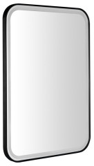CETIS zrcadlo s LED osvětlením 60x80cm, černá mat (CT080)