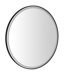 KADRIS kulaté zrcadlo s LED osvětlením ø 80cm, černá mat (KD080)
