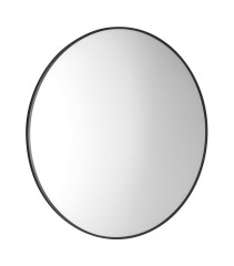 AROWANA kulaté zrcadlo v rámu ø 70cm, černá mat (AWB070)