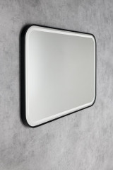 CETIS zrcadlo s LED osvětlením 100x70cm, černá mat (CT100) (3)