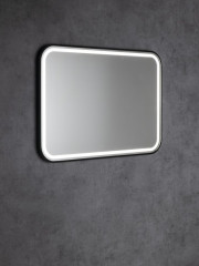 CETIS zrcadlo s LED osvětlením 100x70cm, černá mat (CT100) (4)