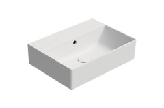 KUBE X keramické umyvadlo 50x37cm, bez otvoru, bílá mat (9447009) (3)