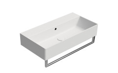 KUBE X keramické umyvadlo 70x37cm, bez otvoru, bílá mat (9455009) (4)