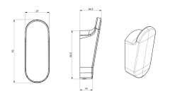 ZEN háček, chrom (122035)