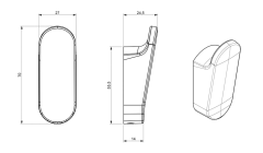 ZEN háček, černá (166435) (2)